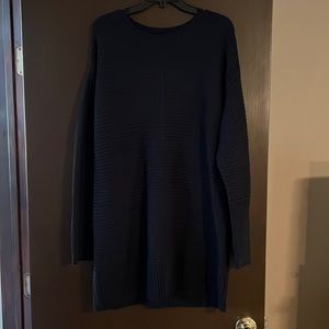 Womens XL black long sweater